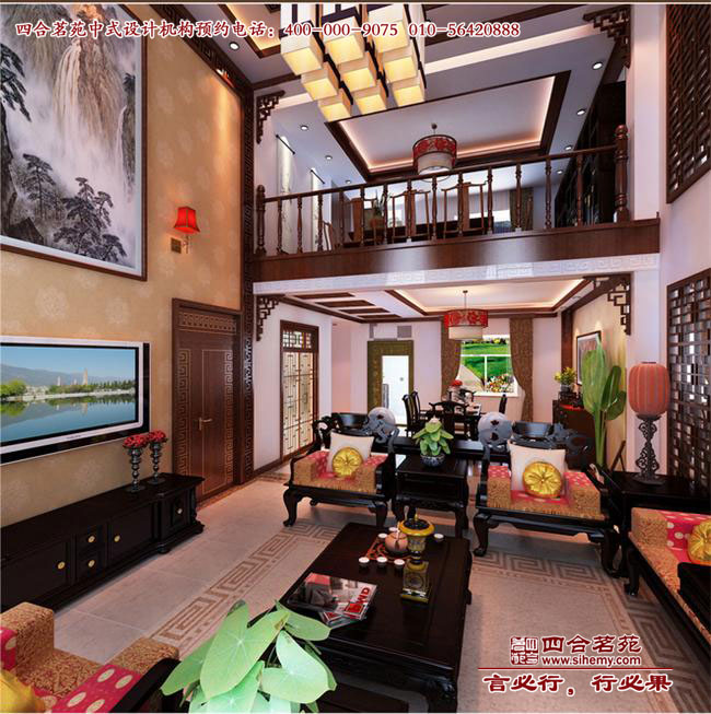 別墅客廳設(shè)計(jì)1 中式別墅設(shè)計(jì)角度一